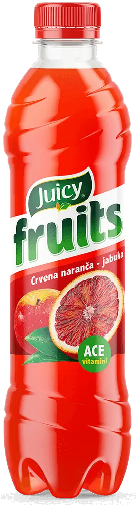 Juicy Fruits, Portokall i kuq & Mollë, 0,5 L